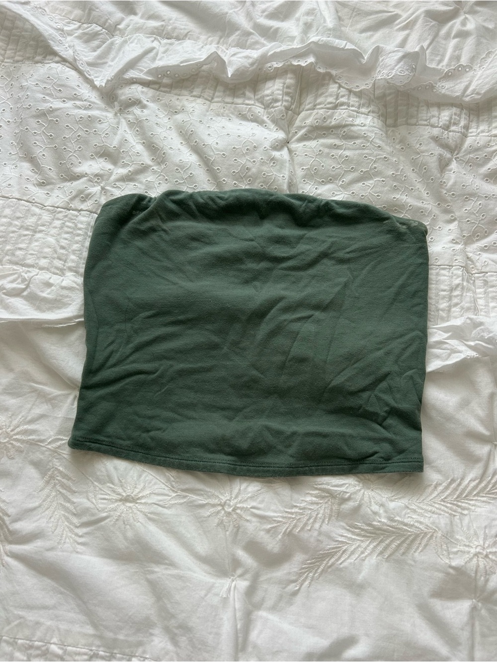 Garage Dark Green Tube Top